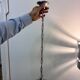 Vintage steel/glass suspension from the 50s/60s.