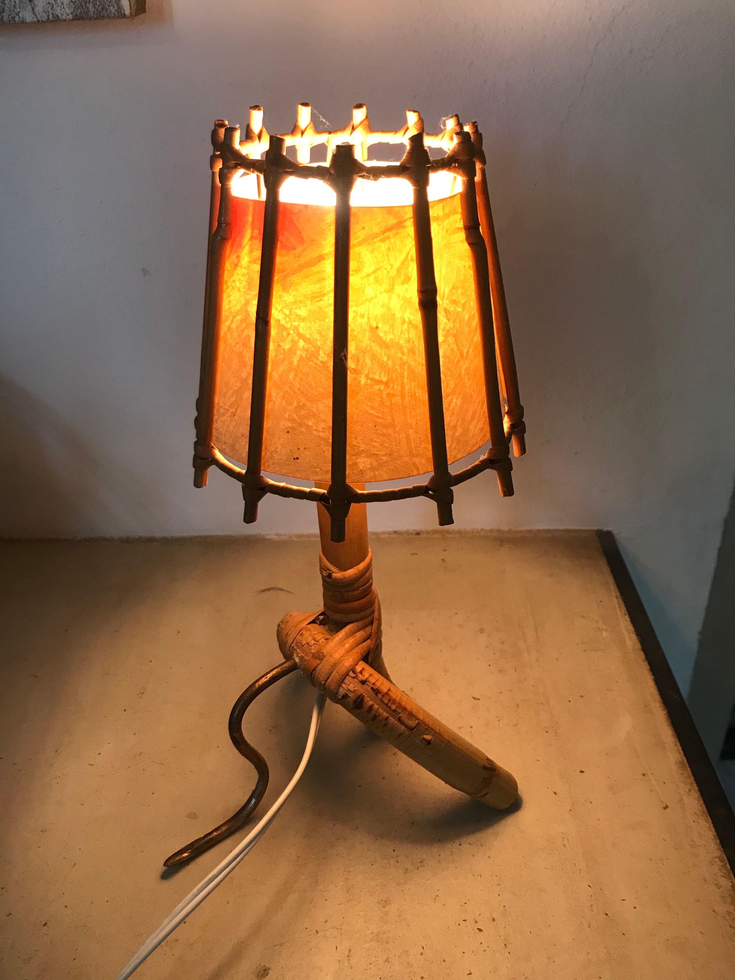 Rattan lamp