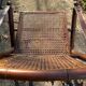 Teak and cane folding chair from the 1900s