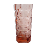 Chiseled glass vase rose