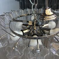 Clear “tronchi” murano glass chandelier d60-3l