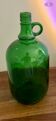Bonbonne verte en verre vintage