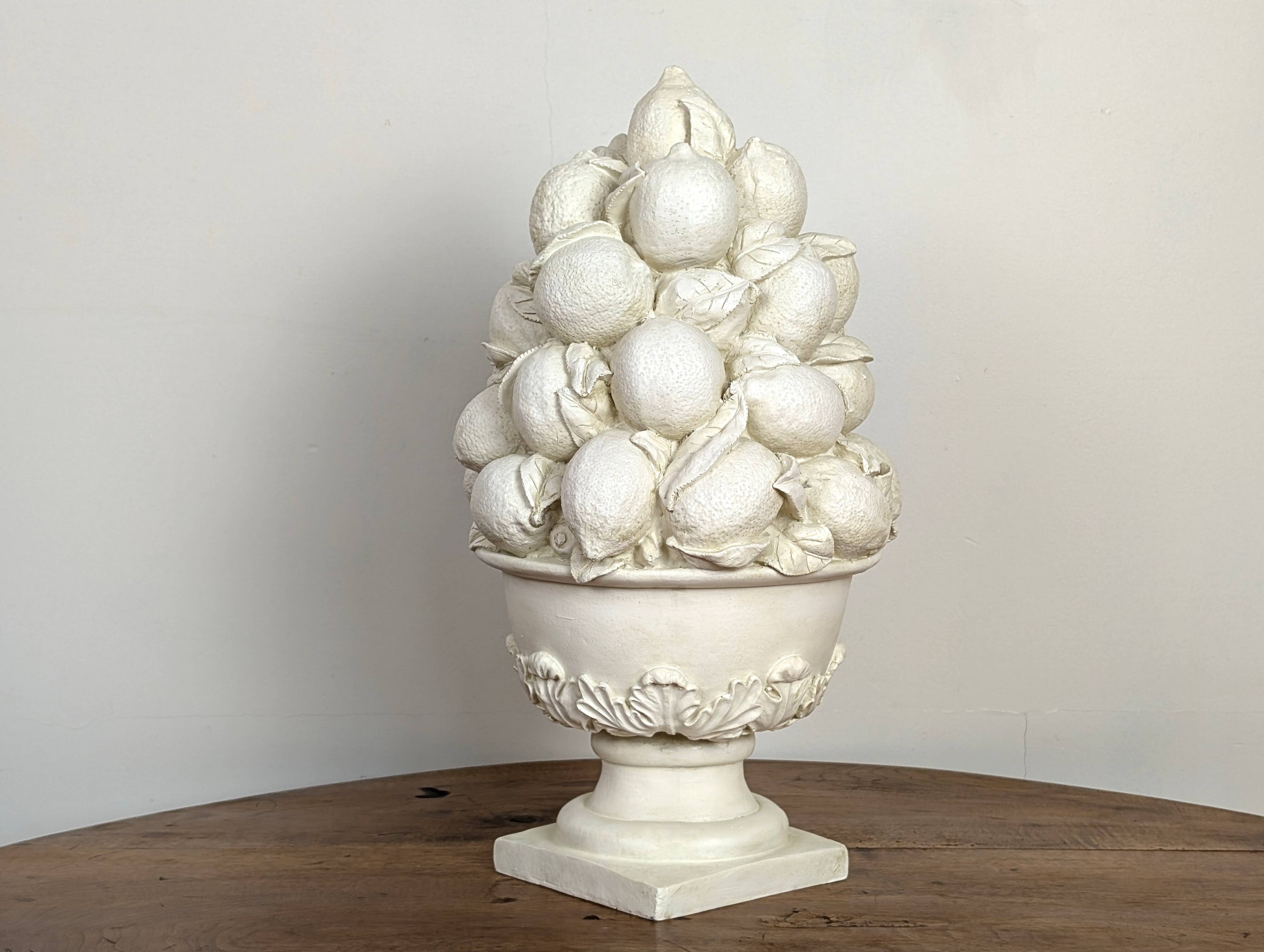 Plaster "lemon" bowl