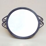 1930 hammered metal mirror