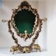 Miroir psyché ou à posé anges doré