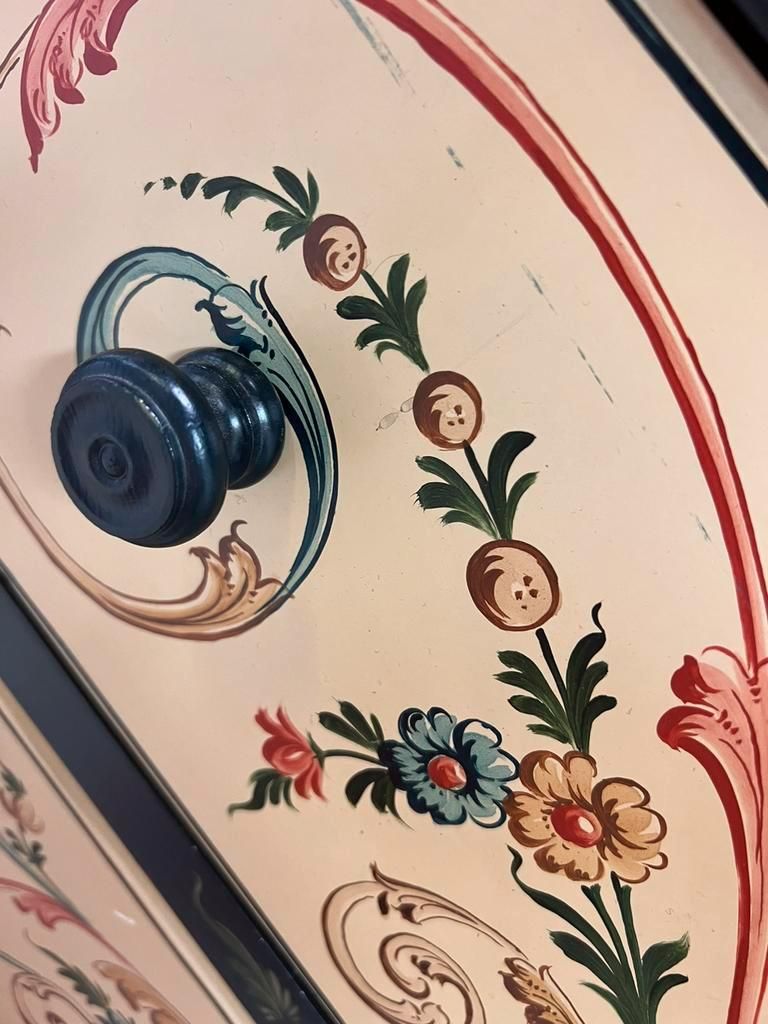 Hand painted xl chest of drawers