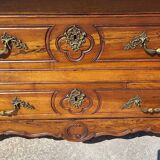 Louis xv tombeau chest of drawers in walnut 2 drawers from the 18th century