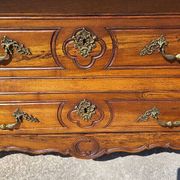Louis xv tombeau chest of drawers in walnut 2 drawers from the 18th century