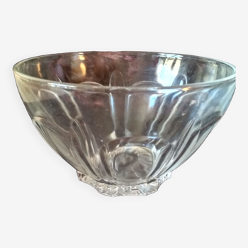 Transparent glass bowl - advertising cup "huile Lesieur" 197