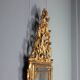 Antique mirror in gilded lime wood, Baroque sculptures, 18th century