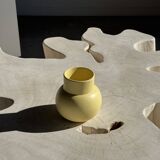 Small light yellow ball vase
