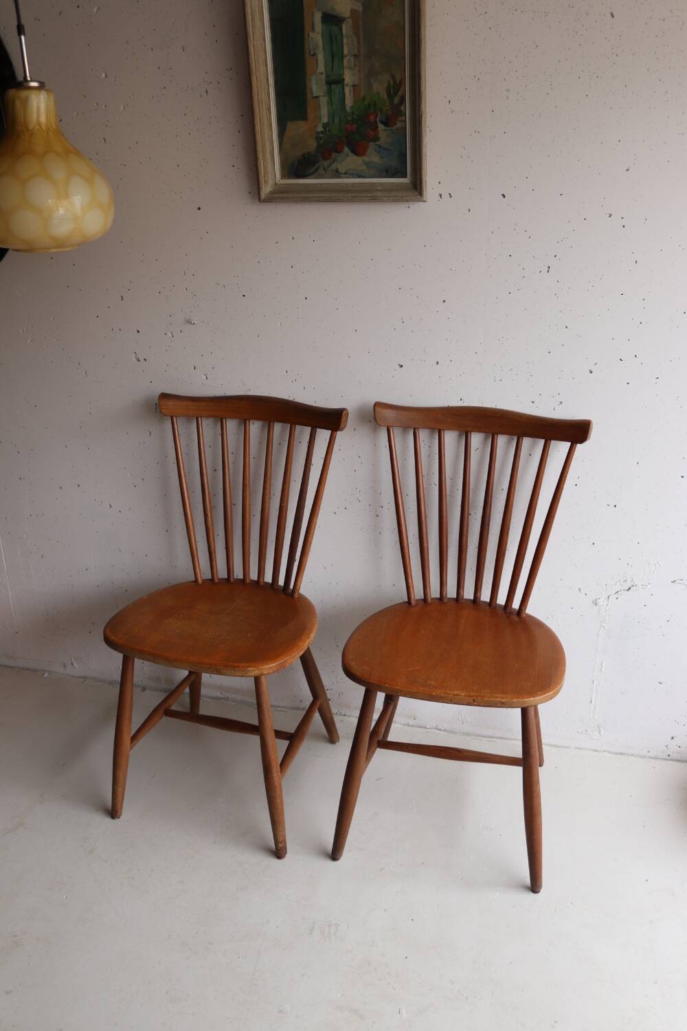 Two Scandinavian Chairs by Yngve Ekstrom for Pastoe 1960