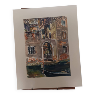 Watercolor F.Rollier Venice