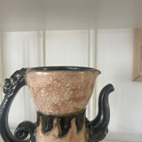 Belgian ceramic pitcher signed Sylvain Sttublet