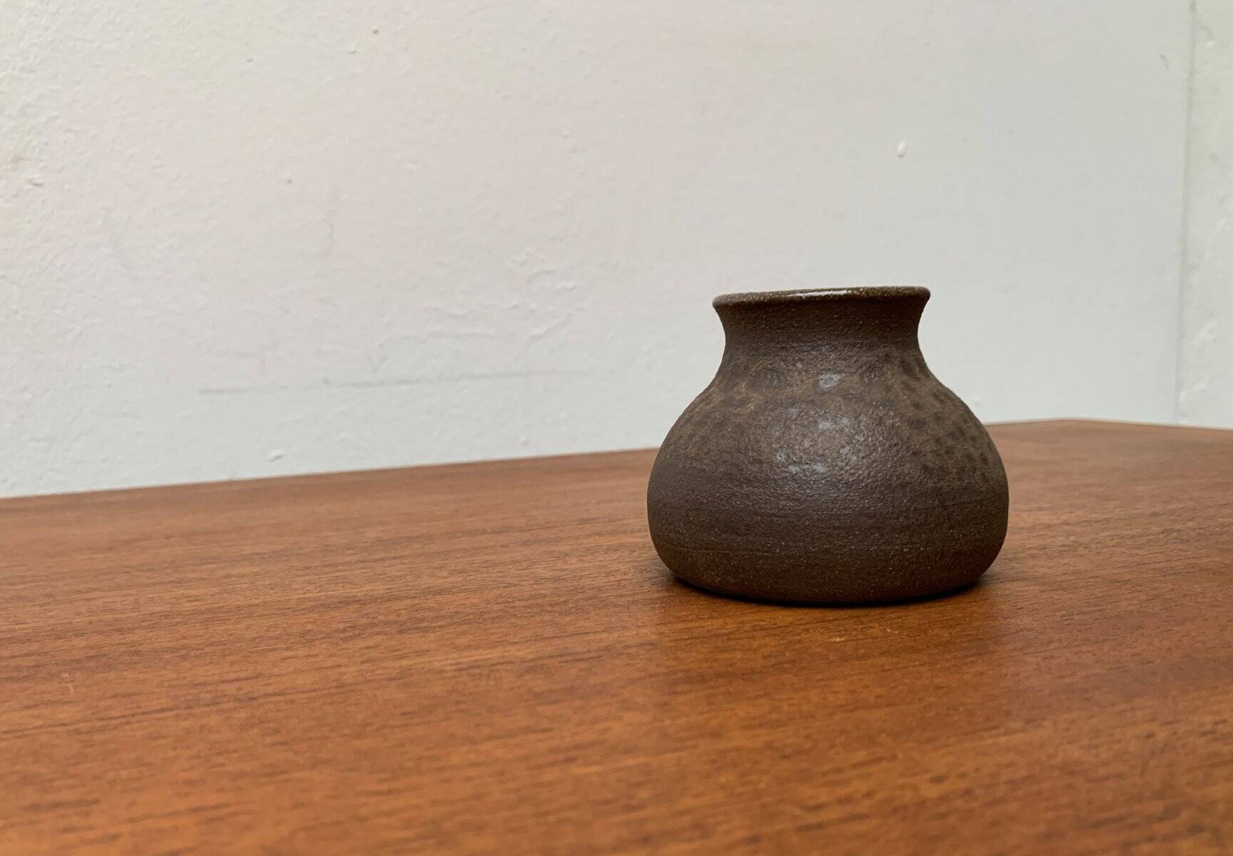 German studio pottery vase from the mid-20th century, 1960s.