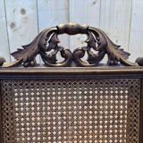 Set of 4 Renaissance cane chairs.