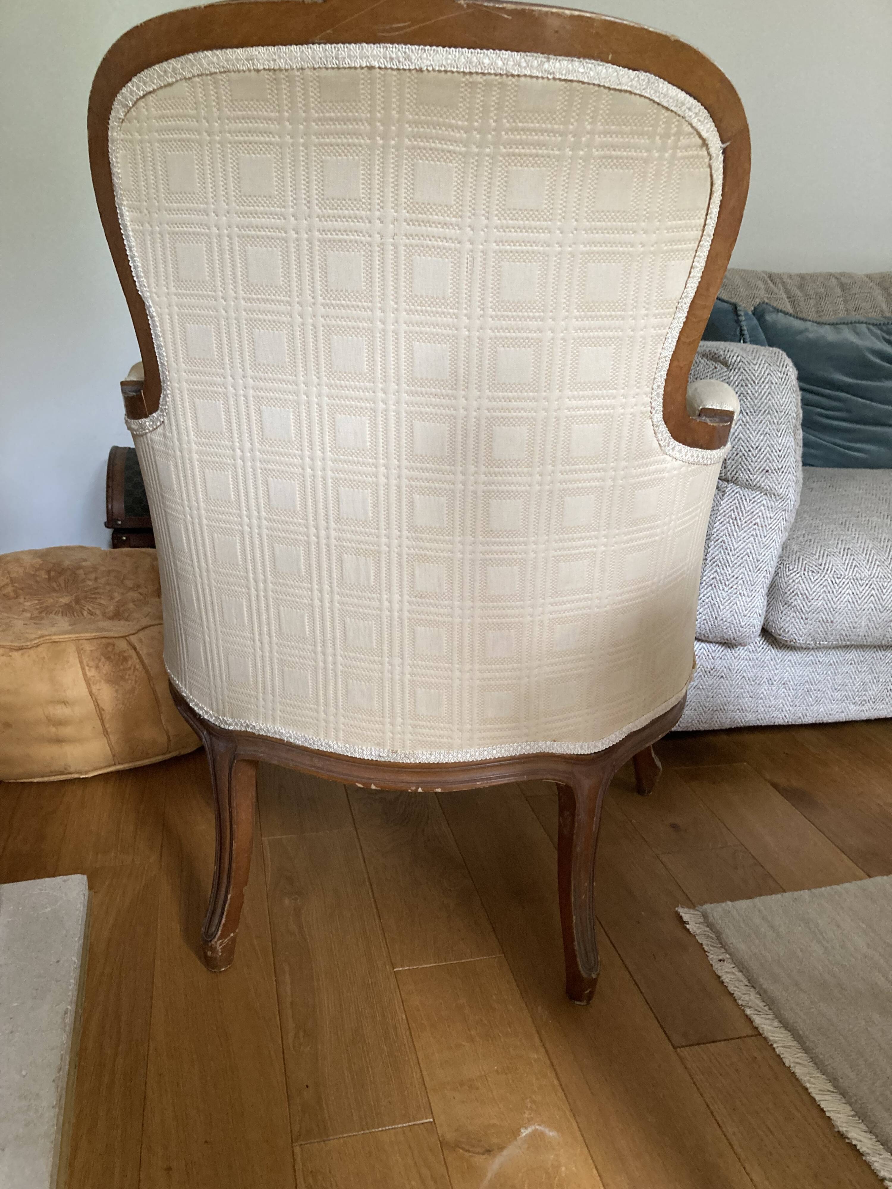Louis XV style bergère armchairs