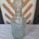 Hexagonal glass carafe