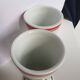 Service de 2 tasses à café sur pied en porcelaine de Limoges mazagrans, atelier du tabalou