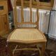 1 caned beech chair, 1950s