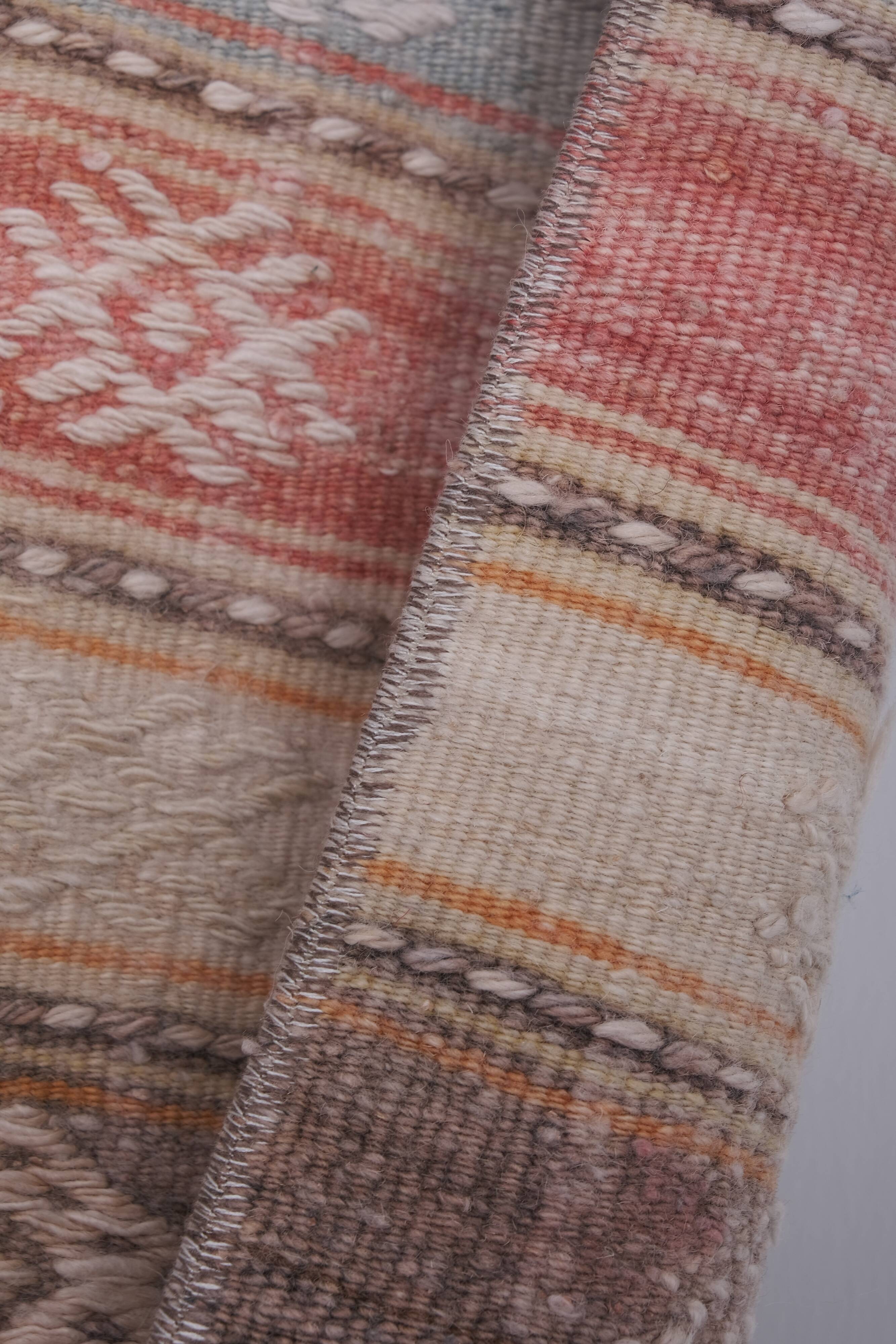 Vintage Turkish rug from Oushak, hand-woven 54x733 cm