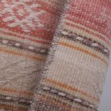 Vintage Turkish rug from Oushak, hand-woven 54x733 cm