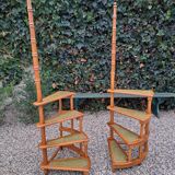 Pair of stepladders - English library stairs