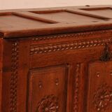 Coffre Renaissance En Chêne -17° Siècle