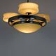 Lustre chromé Bauhaus de Zukov, années 1940