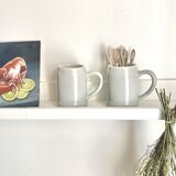Paire de chopes mugs en grès