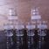 Lot of 1950s Liqueur Glasses: Frosted Granite Glasses