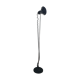 Black projector floor lamp