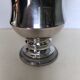 Silver metal vase