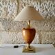 Homemade leather lamp the dolphin