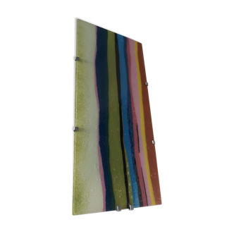 Vintage wall lamp in multicolored glass Ikea