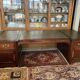 Immense oak solid wood staff desk in English style 248 x 114 cm