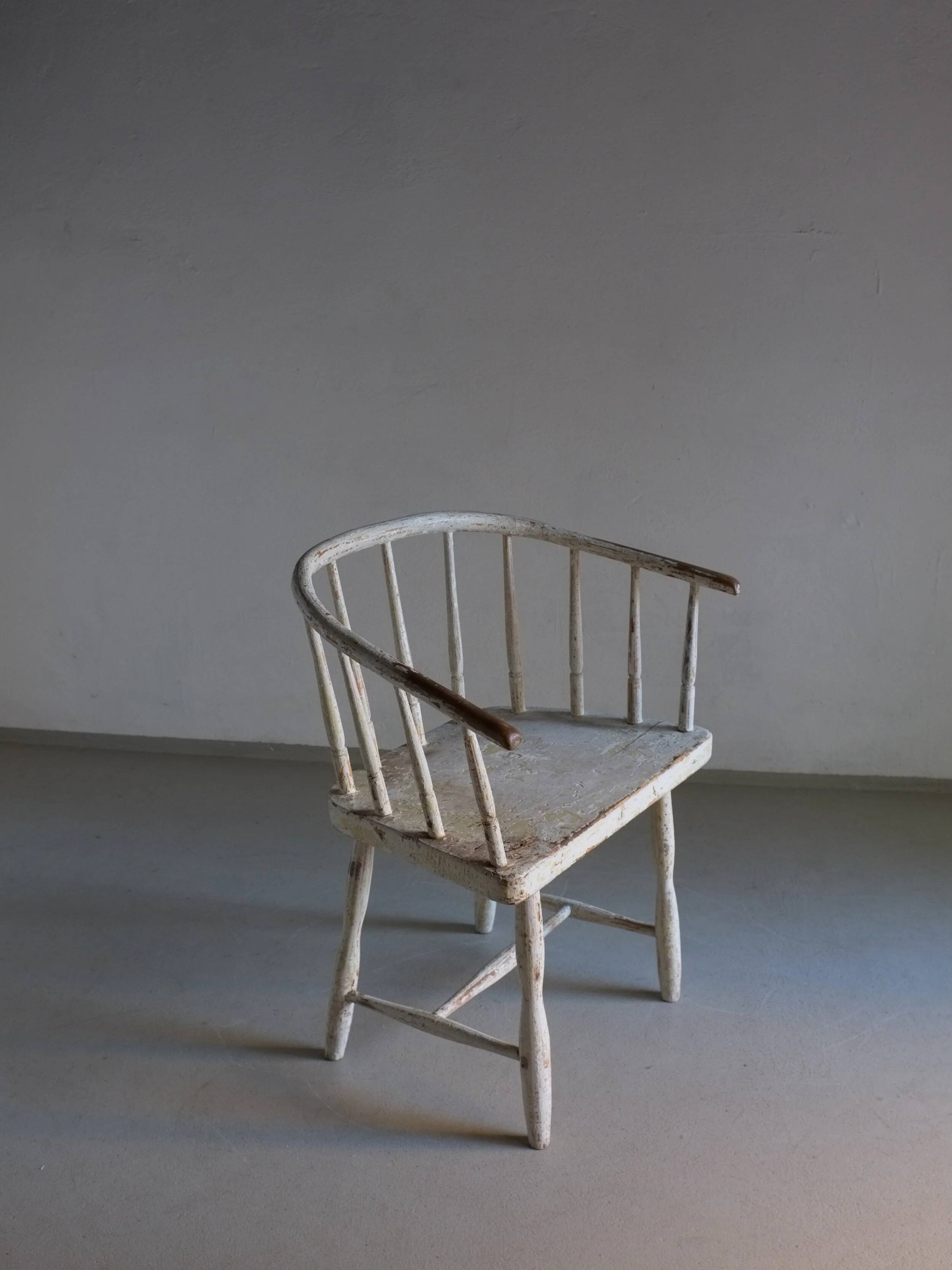 Wabi sabi white armchair | Latvia | 1900s