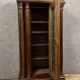 Superb Renaissance Style bookcase display case in carved walnut and oak circa 1850