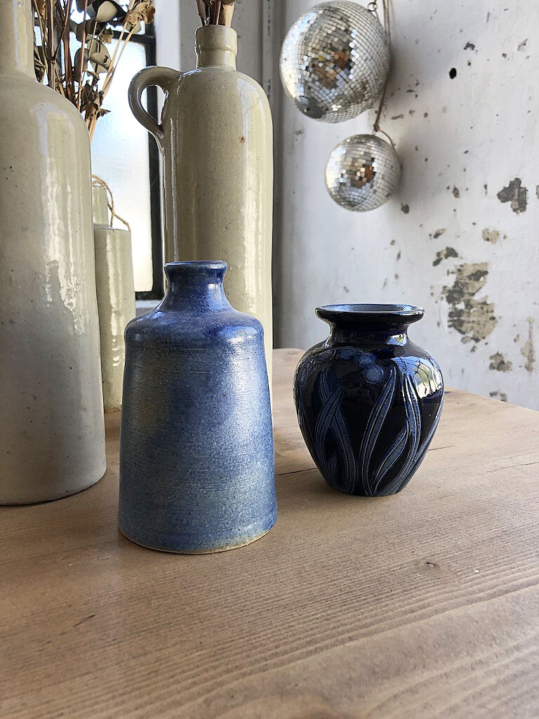 Blue handmade vase