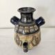 Stoneware vase with Art Deco geometric motifs signed Roger GUERIN