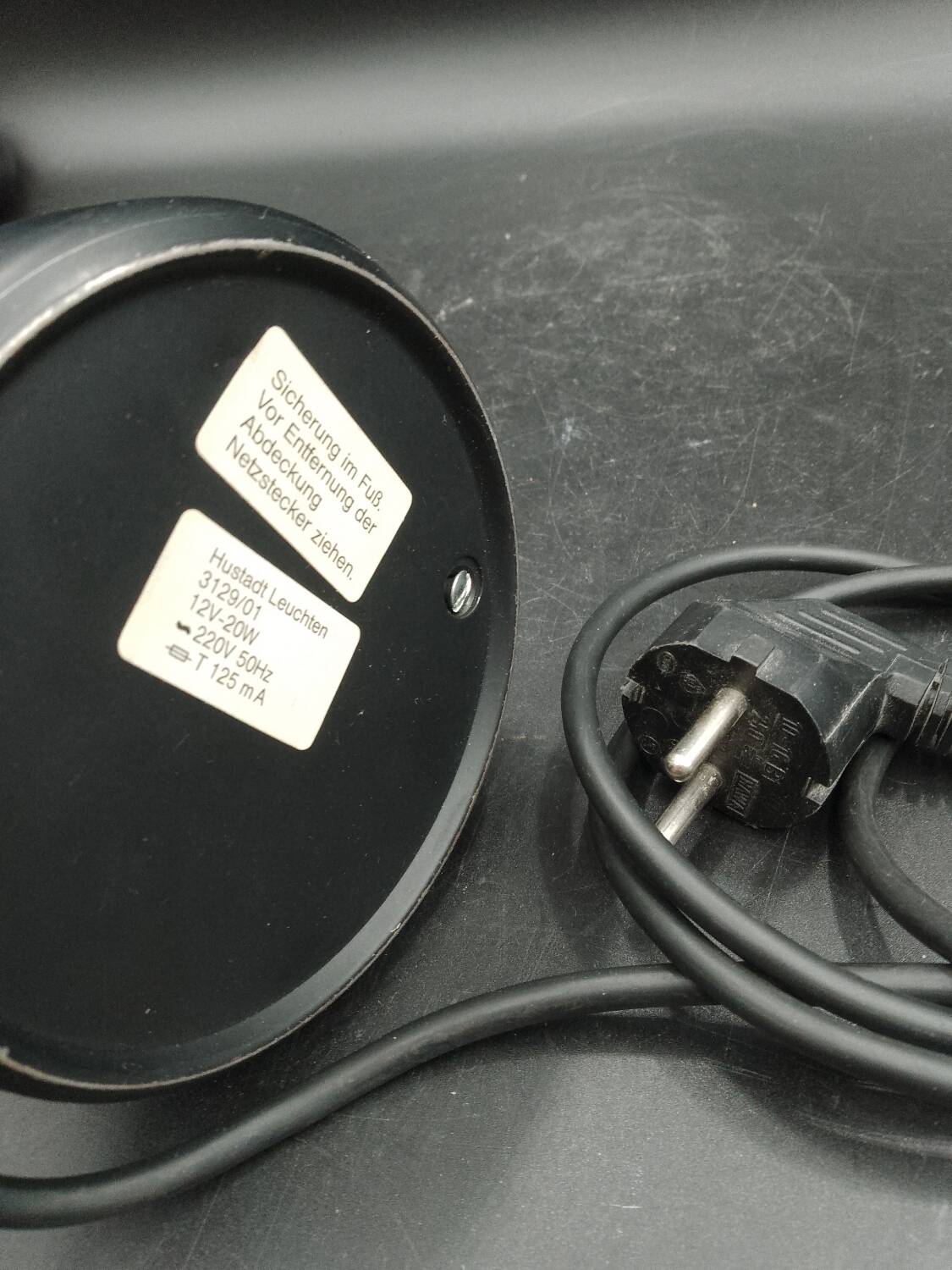 Desk lamp Franz Hustadt Leuchten 3129/01 Bauhaus 80s Vintage design