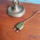 Art Nouveau desk lamp, bronze and opalescent glass