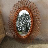 Miroir rotin