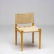 Occasional chair in ash and canvas Zanotta - Italian Mid-Century Modern, Functional Vintage