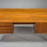 Danish Teak Executive Desk by Arne Vodder for H.P. Hansen, 1960s