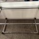 Vintage shelf in lucite, brass, and smoked glass from the 1970s.