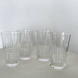 Set of four baccarat tumblers Nancy model