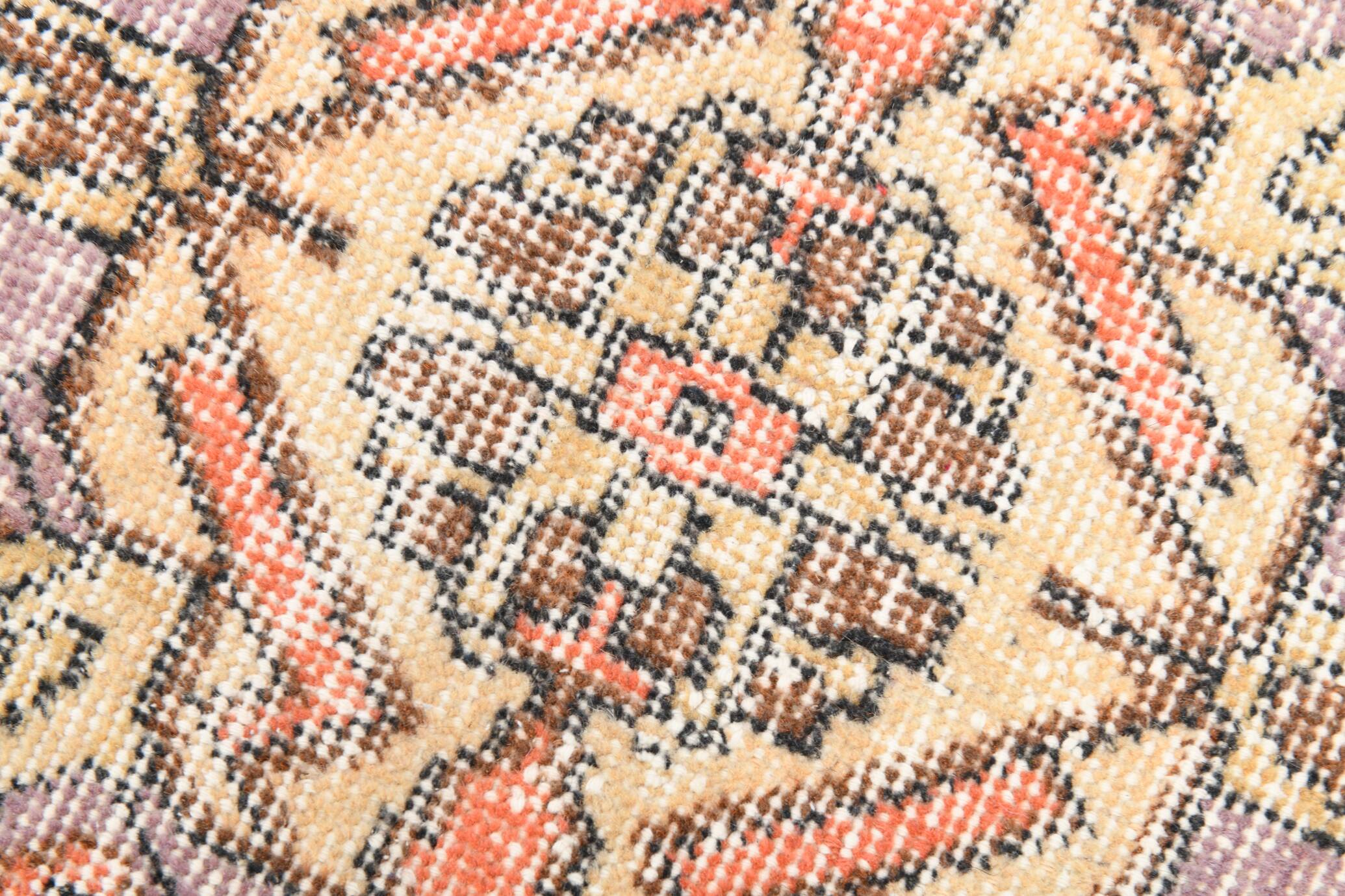 Lilac & Beige Orientel Boho Vintage Persian Rug, 176x282 Cm