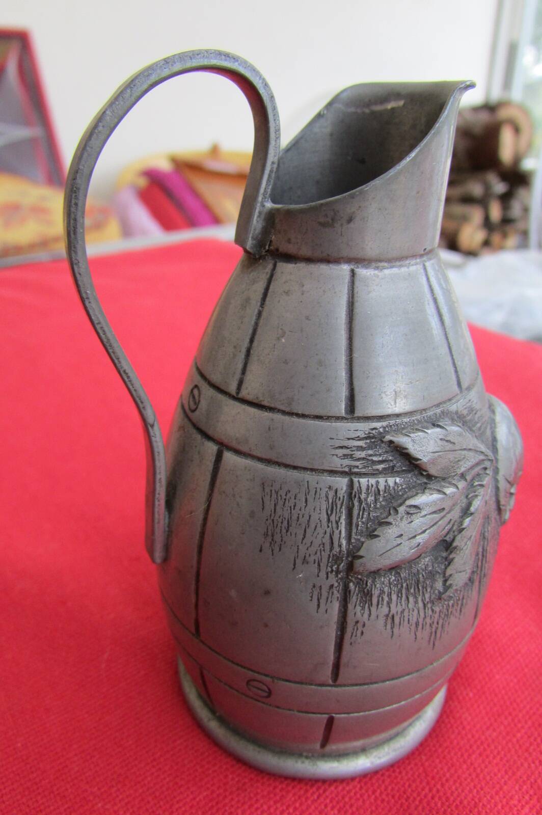 Vase et pichet en étain "rispal"