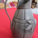 “rispal” pewter vase and pitcher